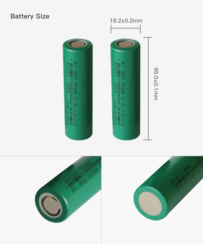 Batterie RoH For Electric Skateboard 2 der Stromversorgungs-hohen Kapazitäts-2500mah 18650
