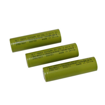 Wieder aufladbares 2200mAh Lithium FCC 18650 Ion Battery High Discharge Rate