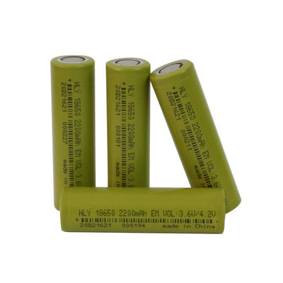 UN38.3 zylinderförmiges der hohen Raten-18650 Lithium Ion Battery 2200mah 18650 Zellder batterie-3.6V
