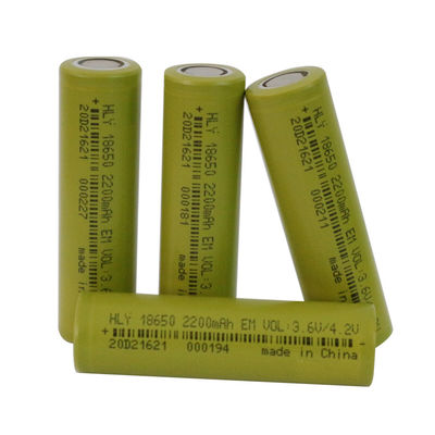 Wieder aufladbares 2200mAh Lithium FCC 18650 Ion Battery High Discharge Rate