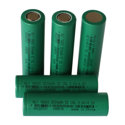 Recyclebare 3,6 Batterie-wieder aufladbare Hochenergie-Dichte des Volt-2500mah 18650