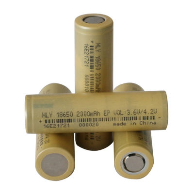 Abfluss-Batterie kc 3,6 der Volt-2000mah flache oberste hohe Lithium-Batterie-18650 500mal