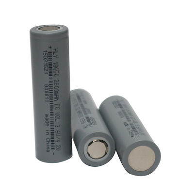 Hohes Zyklus-Leben der Kapazitäts-0.5C 2600mah 18650 langes der Batterie-3.6V