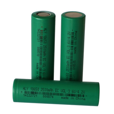 2500mAh 3.6V fertigte wieder aufladbare Energie-Zelle der Solarbatterie-18650 besonders an